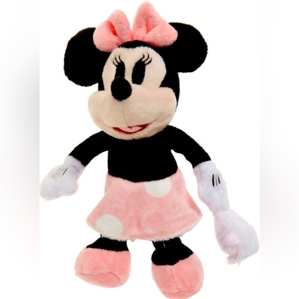 NOJO x Disney Pink Bow Minnie Mouse  Stuffed Doll Plush Pacifier Buddy NWT